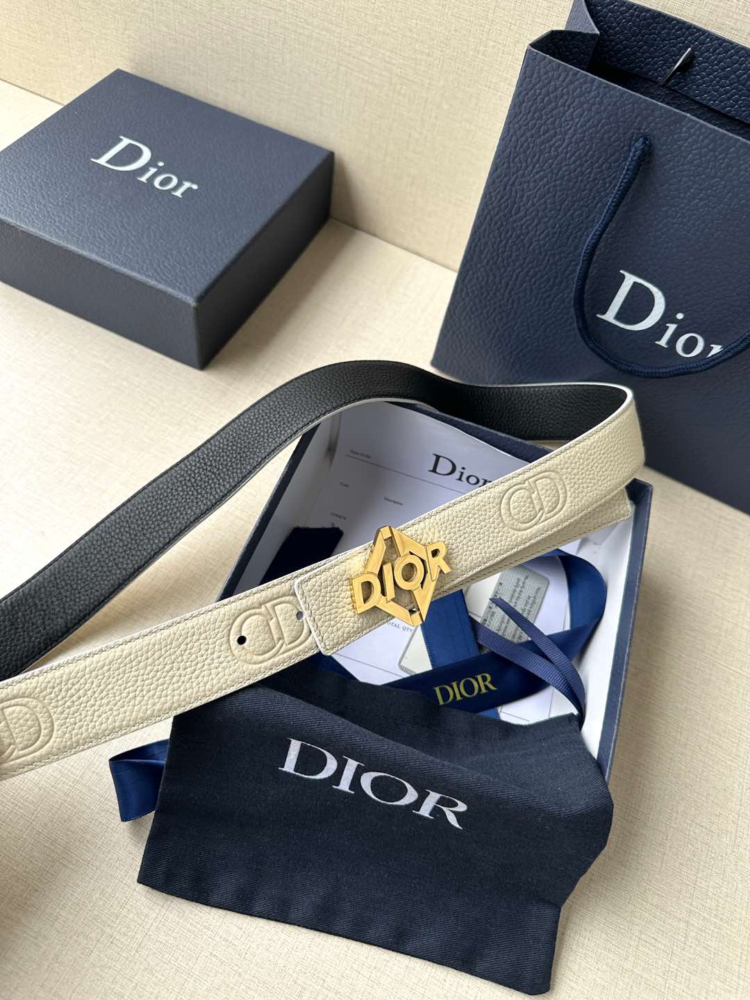 Basic Belt Cow Leather Black M