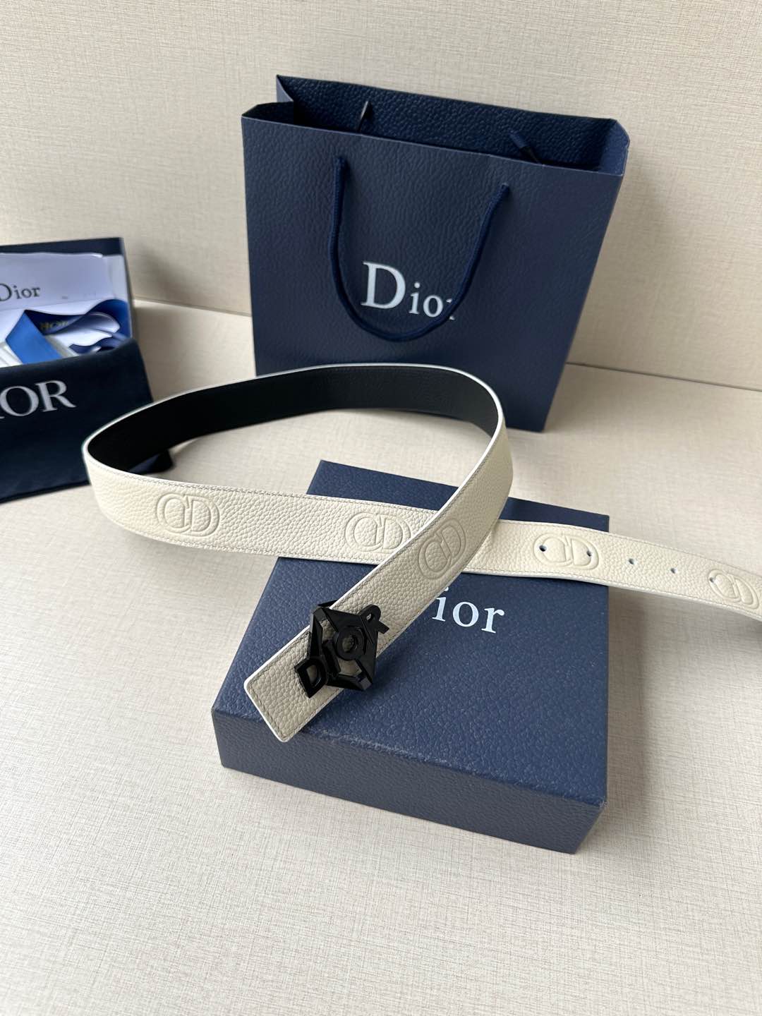 Basic Belt Cow Leather Black M