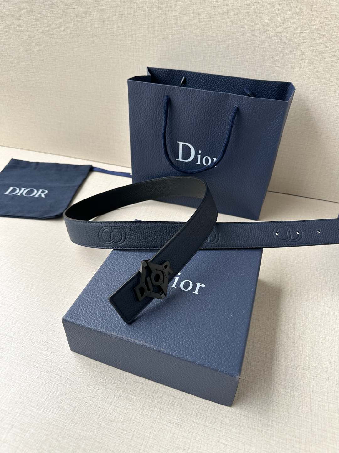 Basic Belt Cow Leather Black M