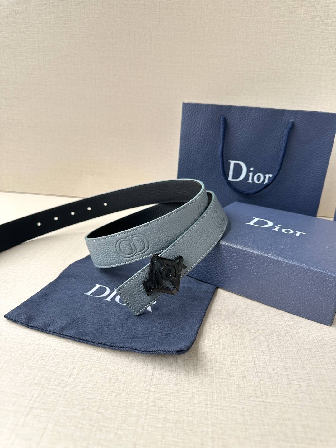 Basic Belt Cow Leather Black M