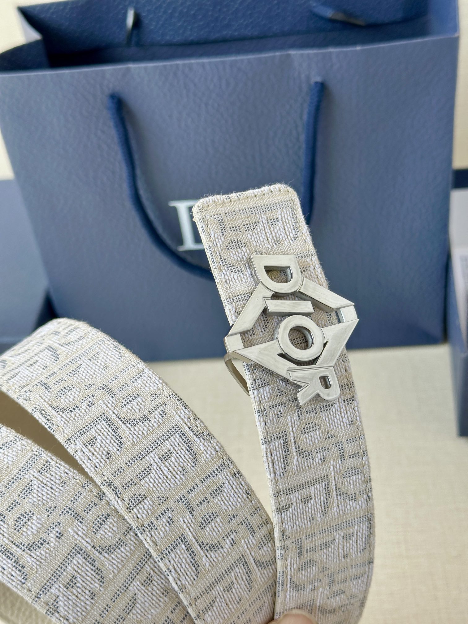 Basic Belt Cow Leather Beige M-l