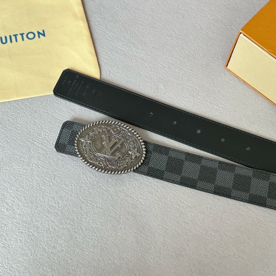 Basic Belt Cow Leather Black 35cm-35mm