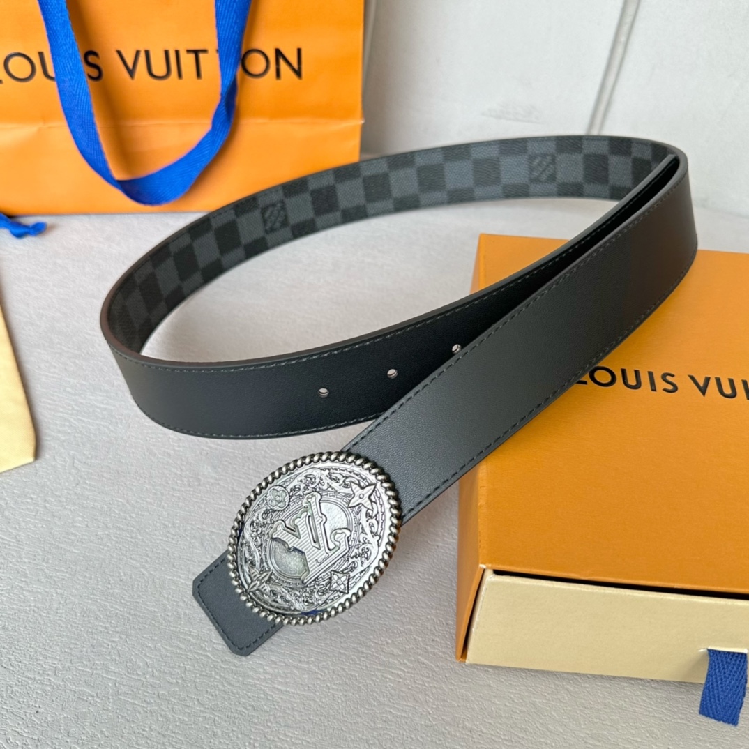 Basic Belt Cow Leather Black 35cm-35mm