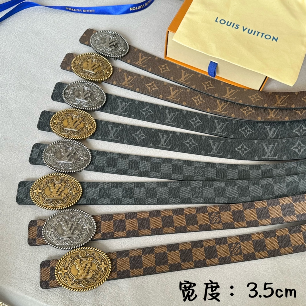 Basic Belt Cow Leather Black 35cm-35mm