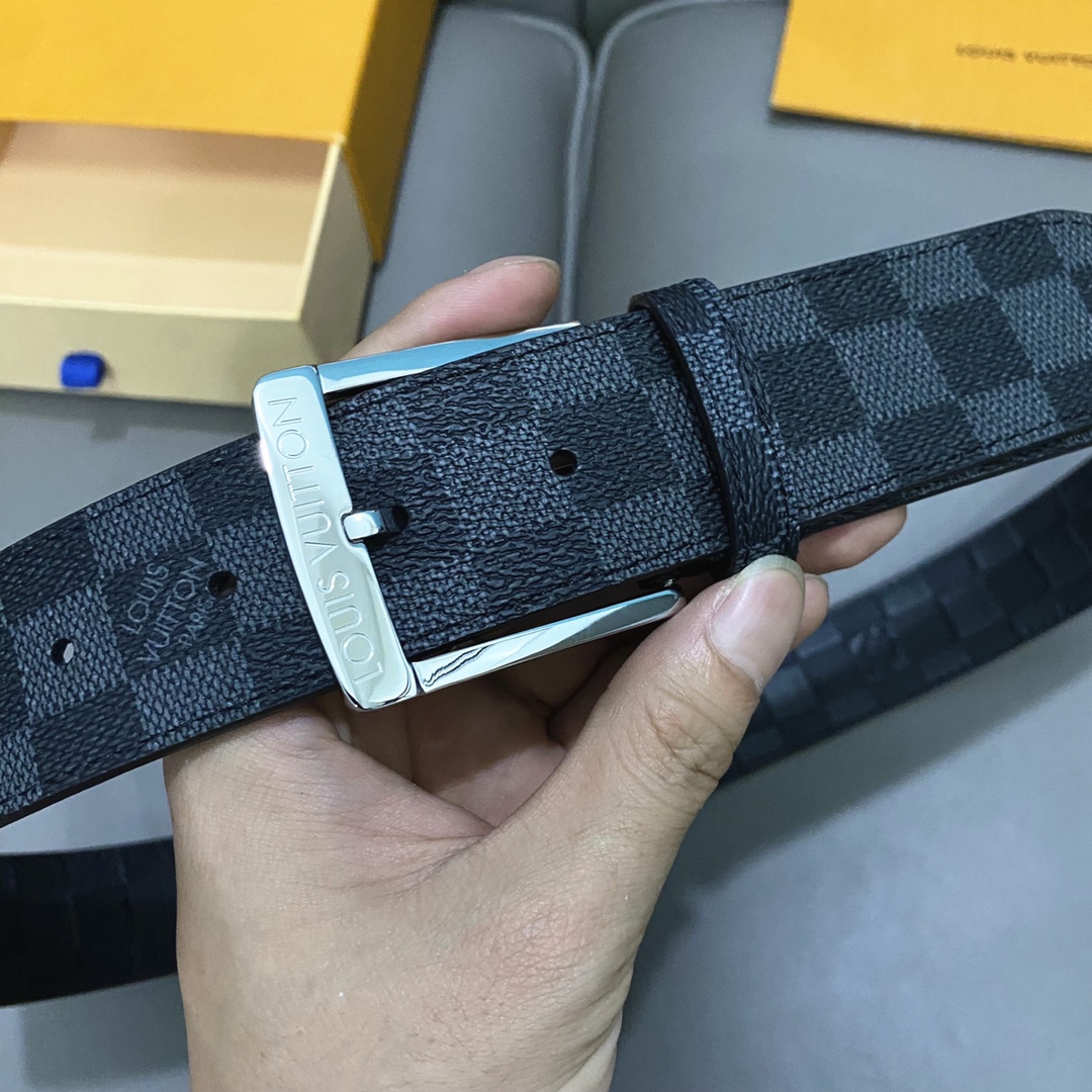 Basic Belt Cow Leather Black 40mm-m-l