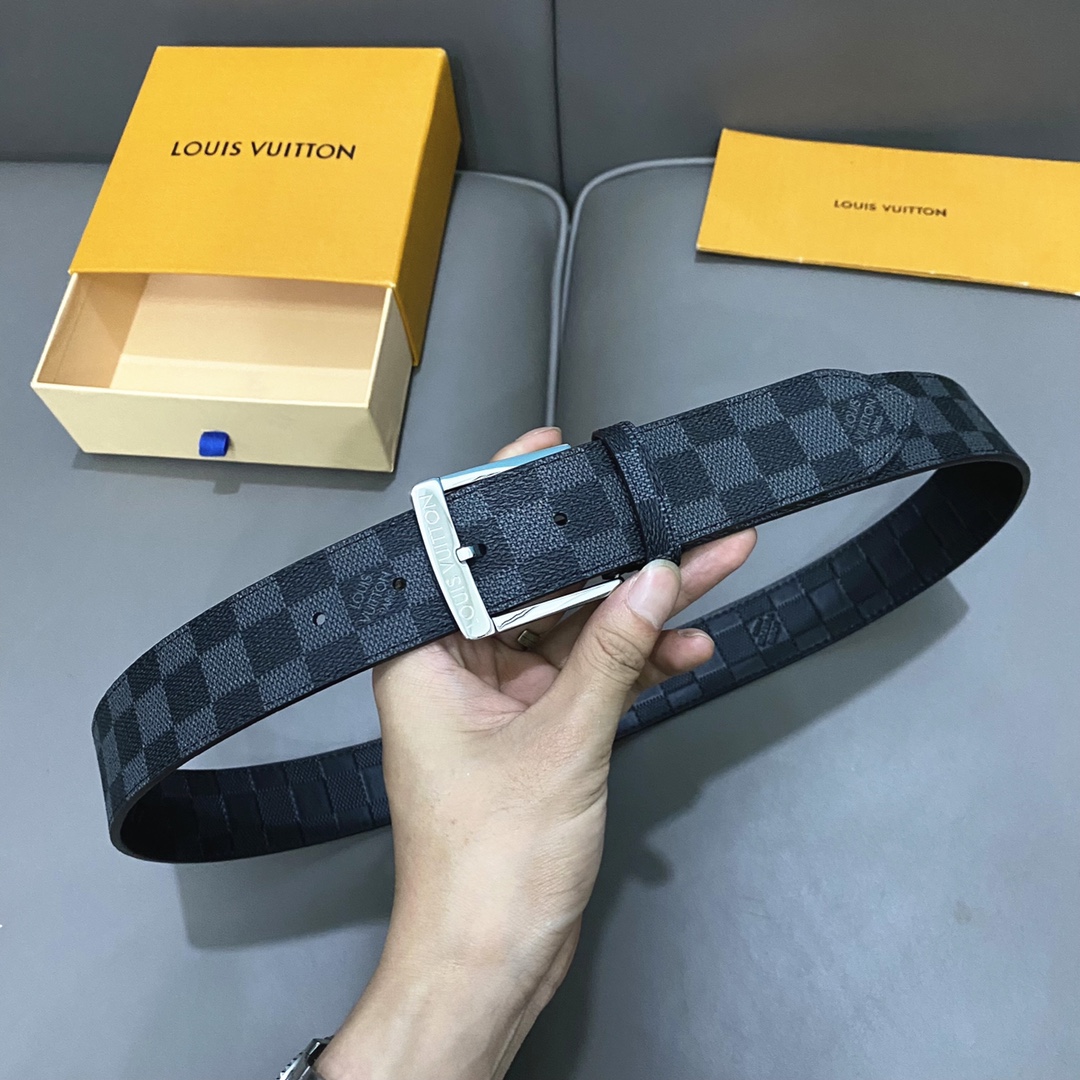 Basic Belt Cow Leather Black 40mm-m-l