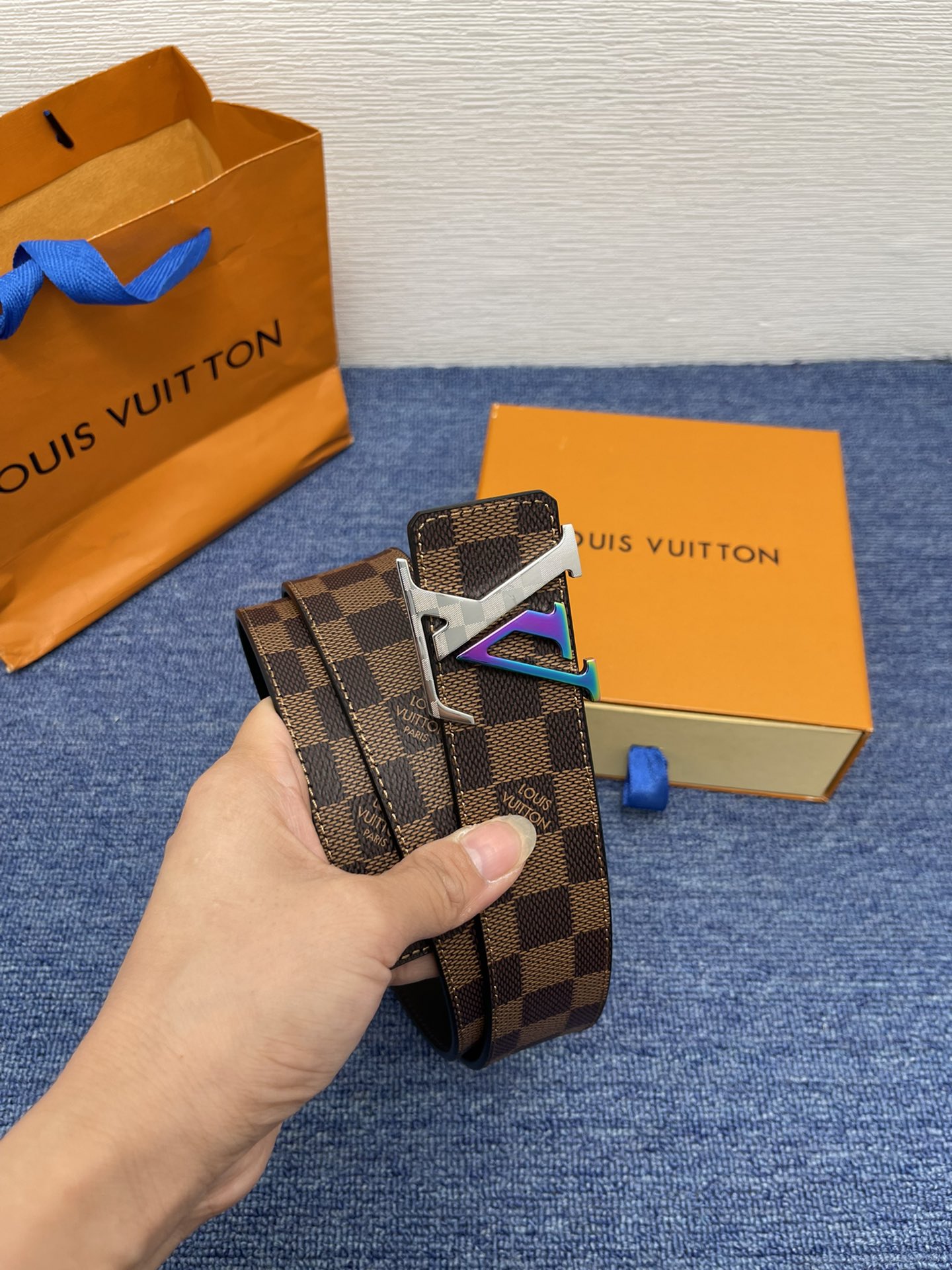 Louis Vuitton Basic Belt Cow Leather M-l