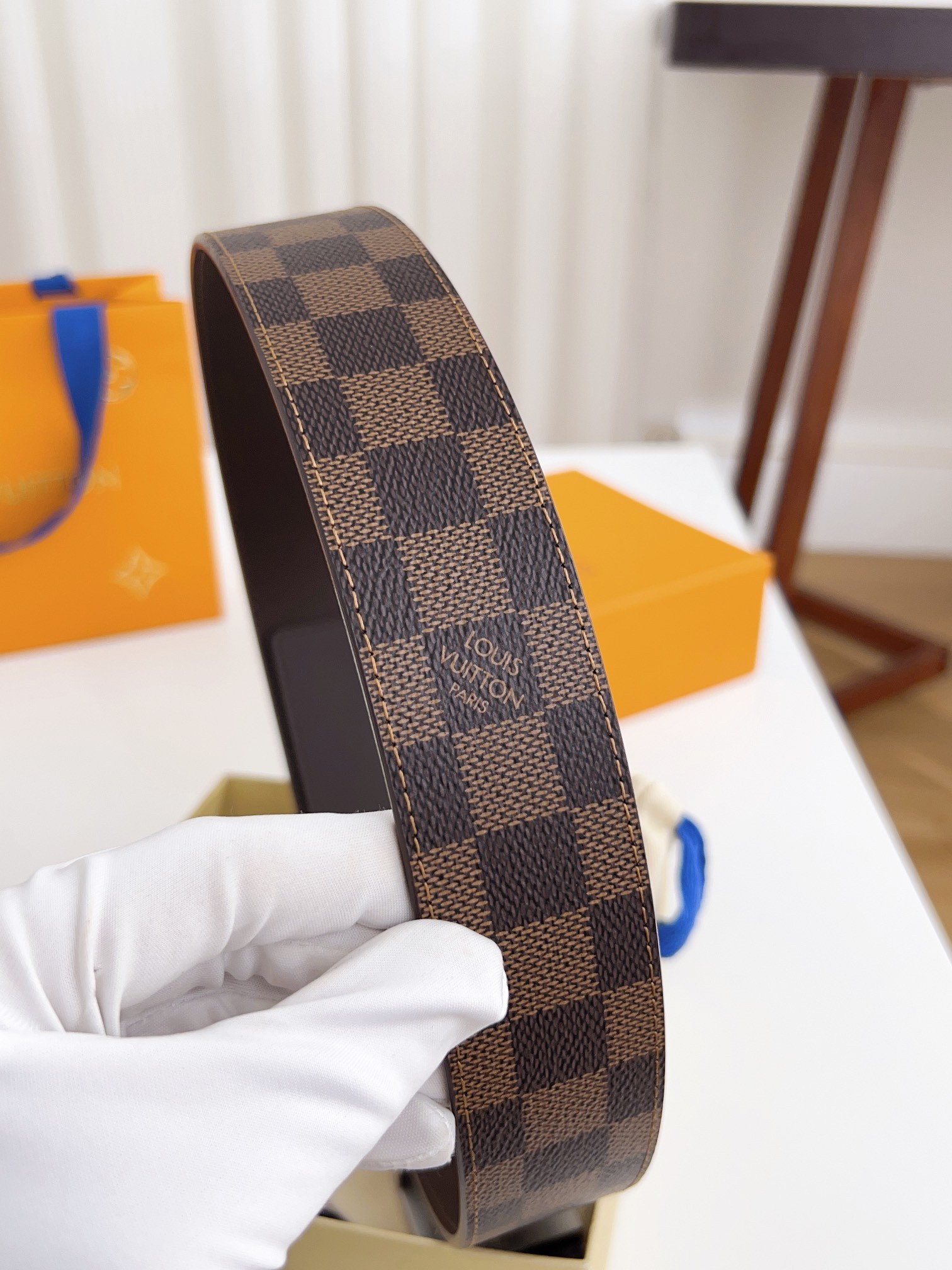 Louis Vuitton Basic Belt Cow Leather Waterproof