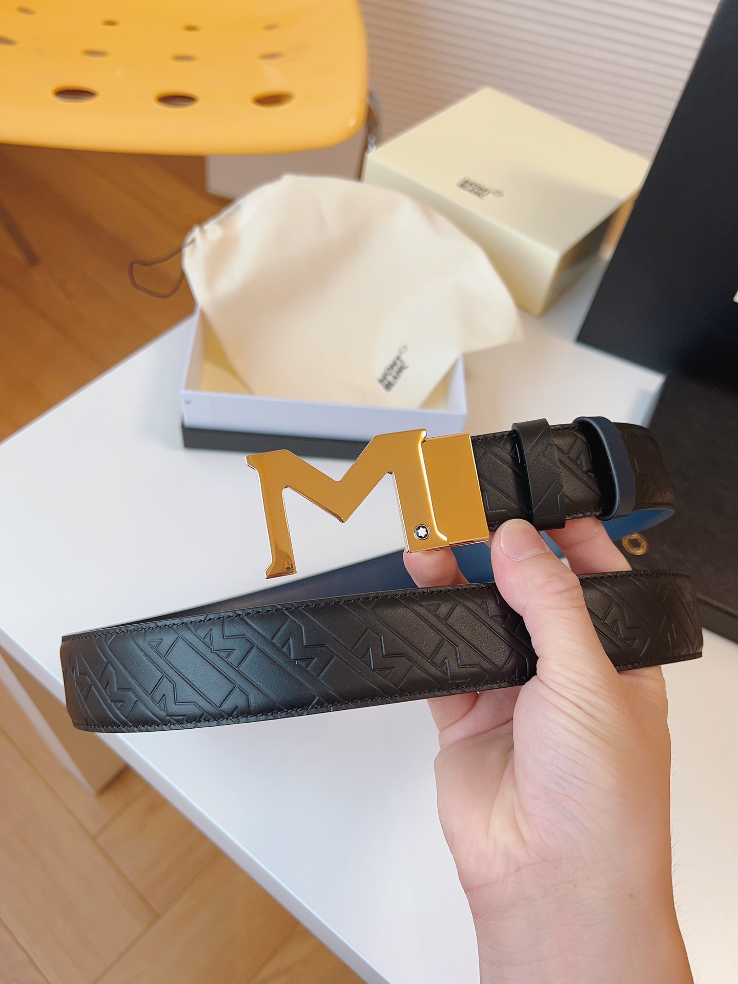 Montblanc Leather Belt 35mm