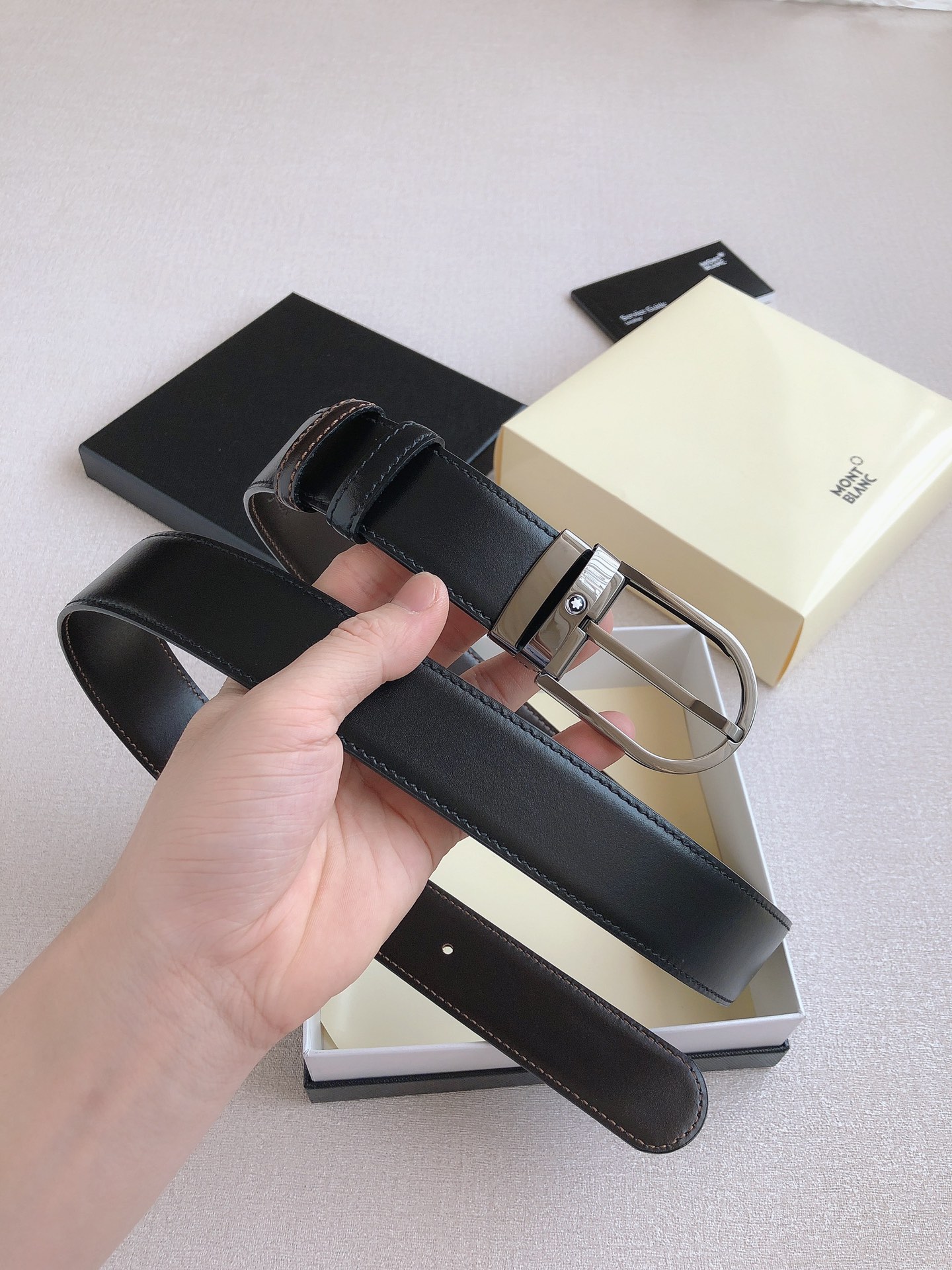 Montblanc Leather Belt 35mm