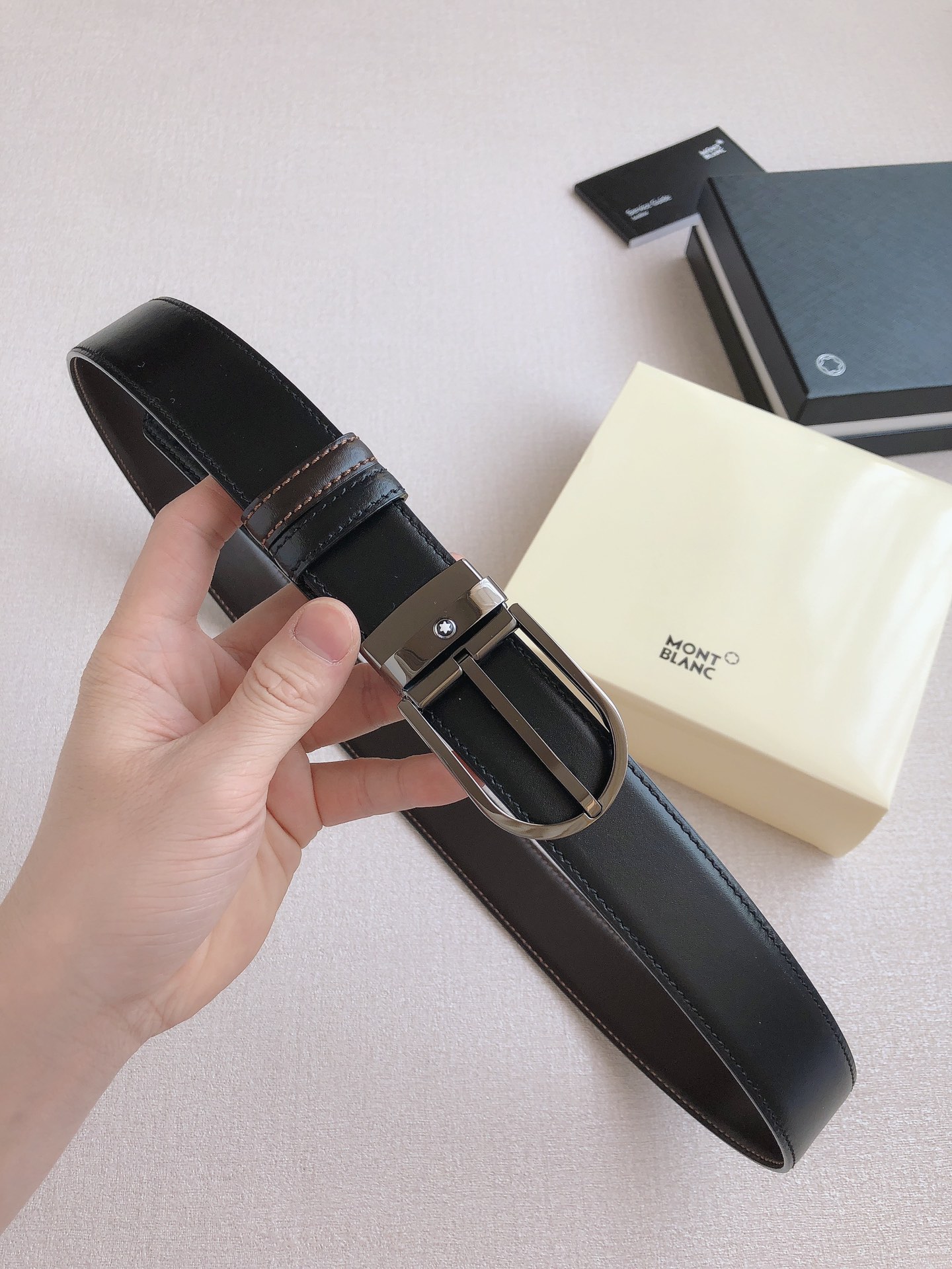 Montblanc Leather Belt 35mm
