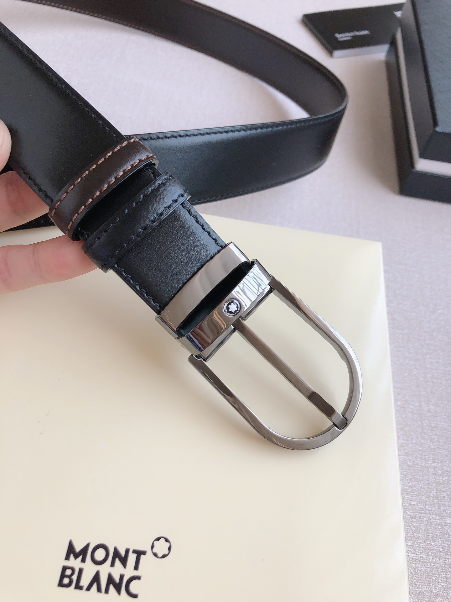 Montblanc Leather Belt 35mm