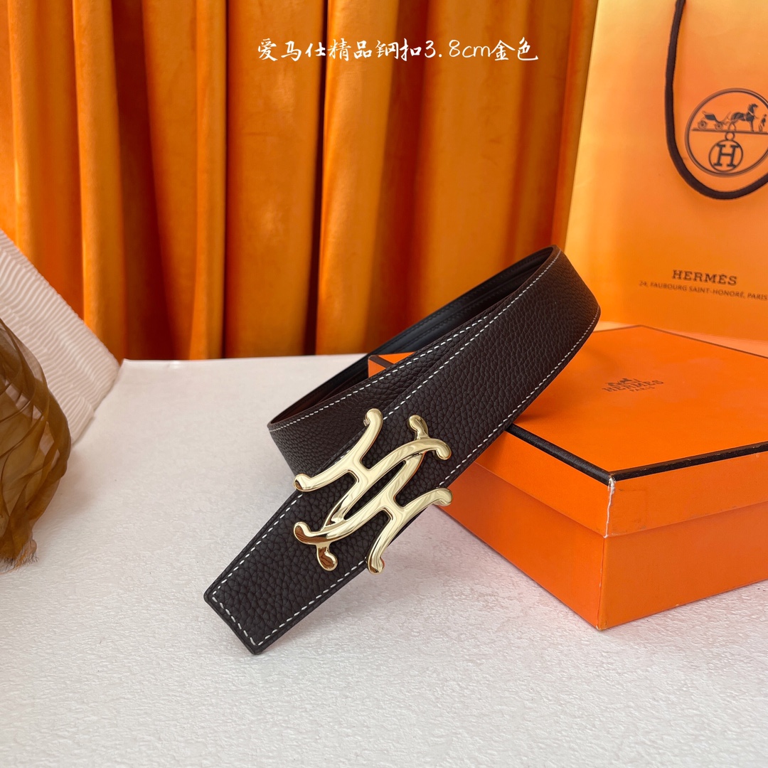 Hermès Male Leather Belt S-m