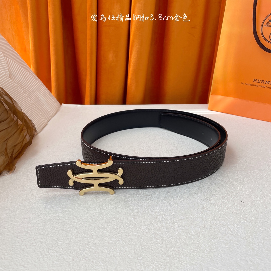 Hermès Male Leather Belt S-m