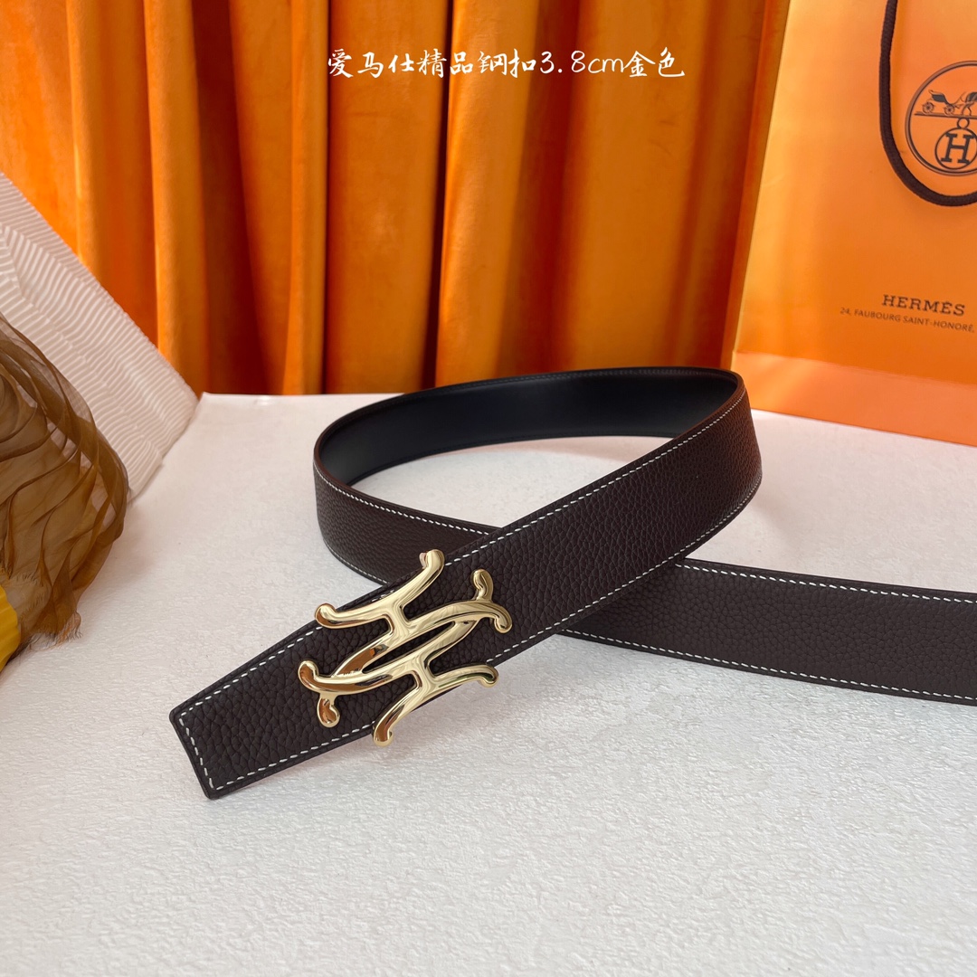 Hermès Male Leather Belt S-m