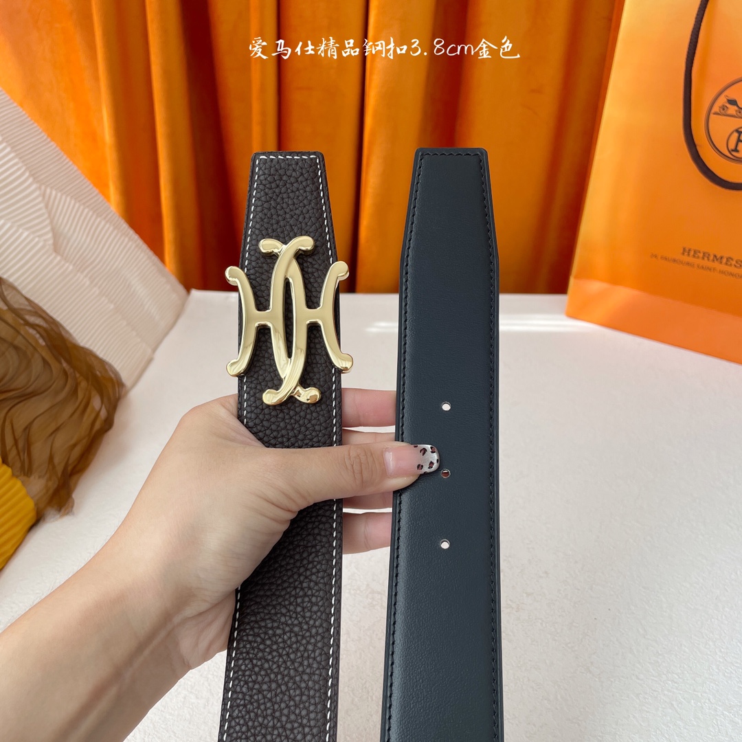 Hermès Male Leather Belt S-m