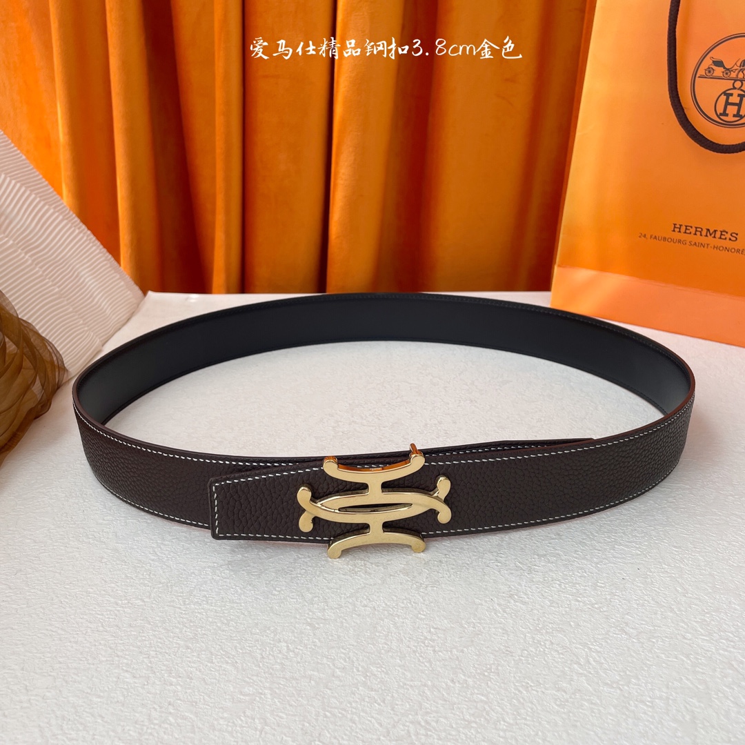 Hermès Male Leather Belt S-m