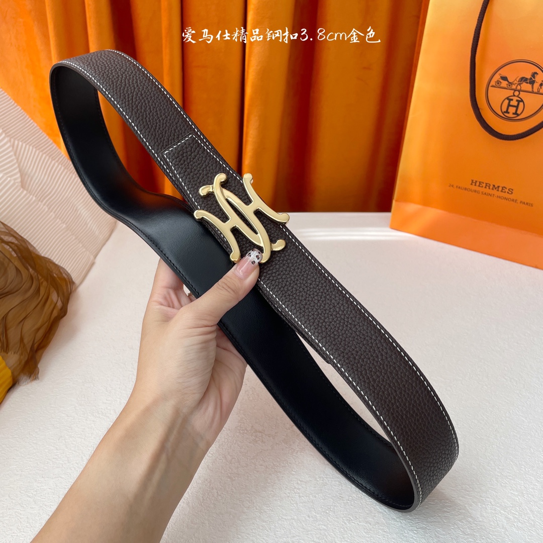 Hermès Male Leather Belt S-m