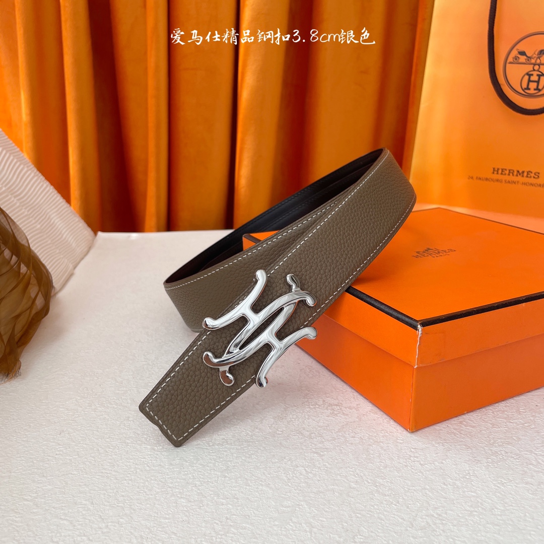 Hermès Male Leather Belt S-m