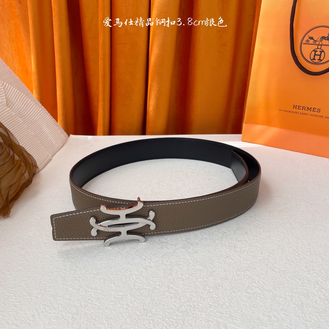 Hermès Male Leather Belt S-m