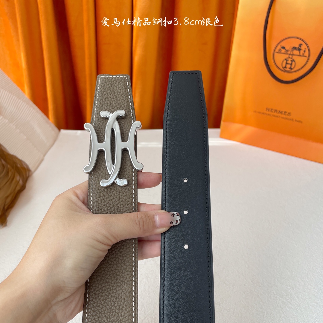 Hermès Male Leather Belt S-m