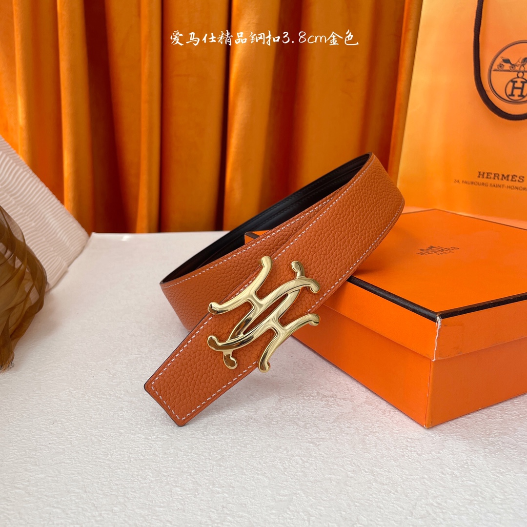 Hermès Male Leather Belt S-m