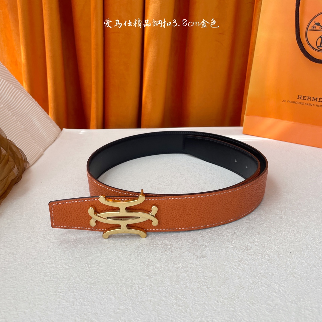 Hermès Male Leather Belt S-m