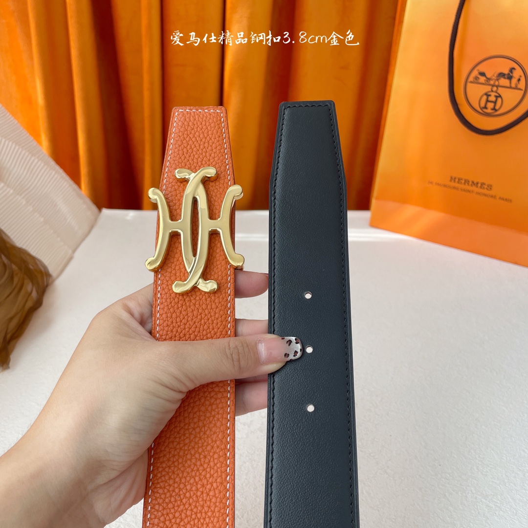 Hermès Male Leather Belt S-m