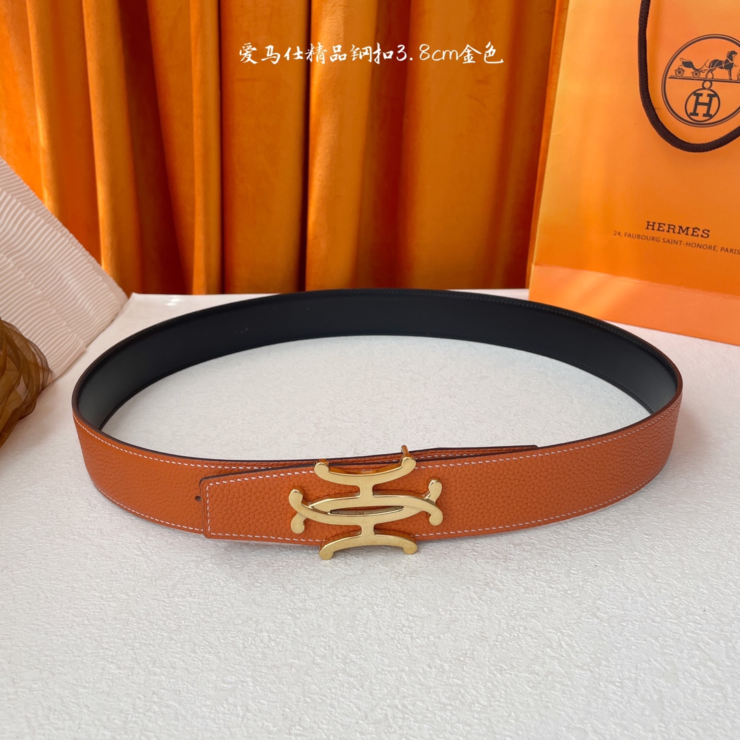 Hermès Male Leather Belt S-m