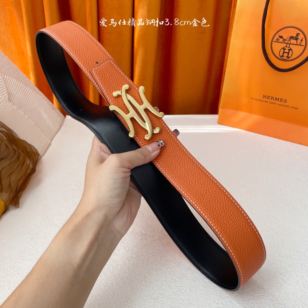 Hermès Male Leather Belt S-m