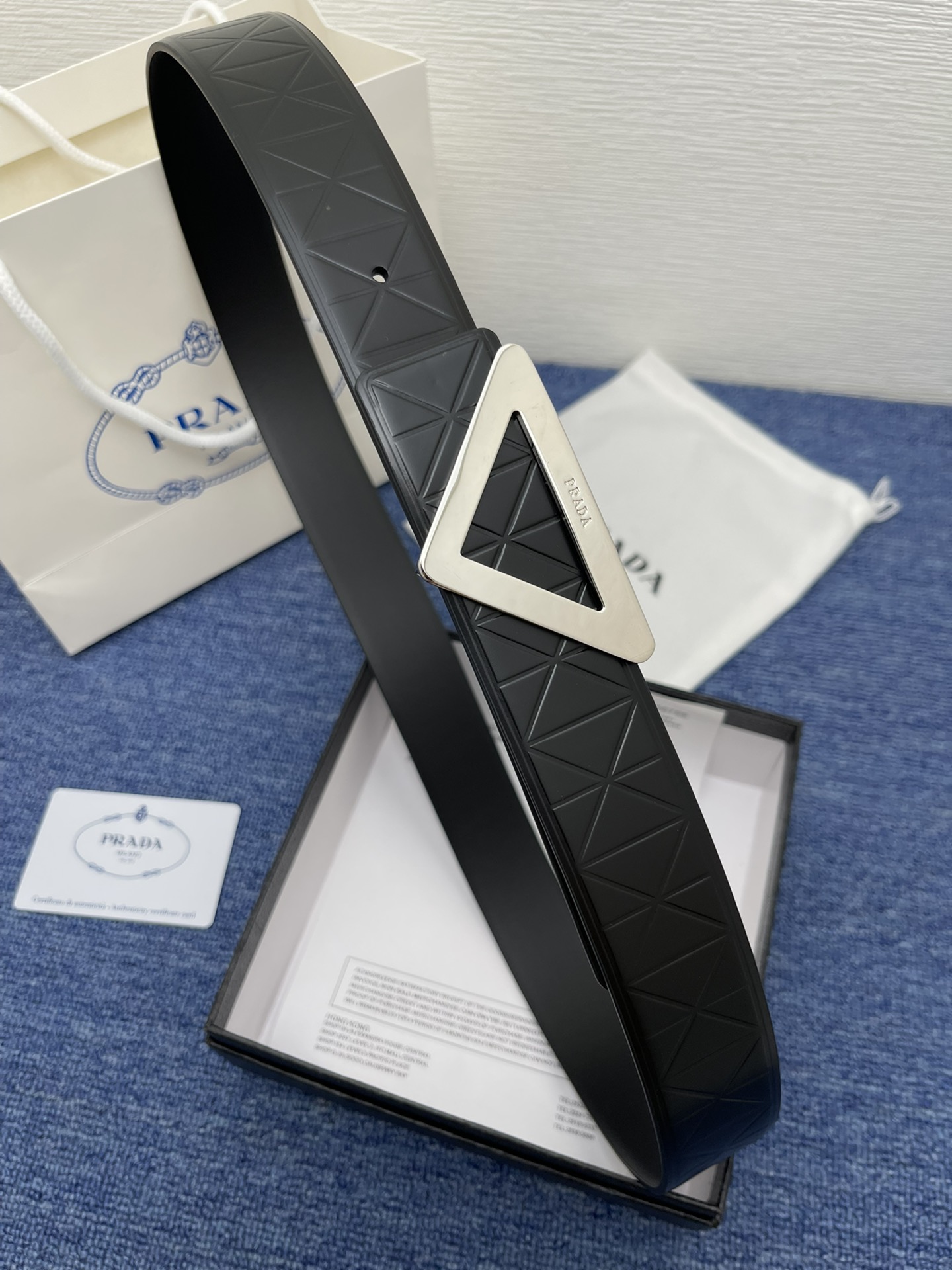 Prada Auto-lock Belt Cow Leather M