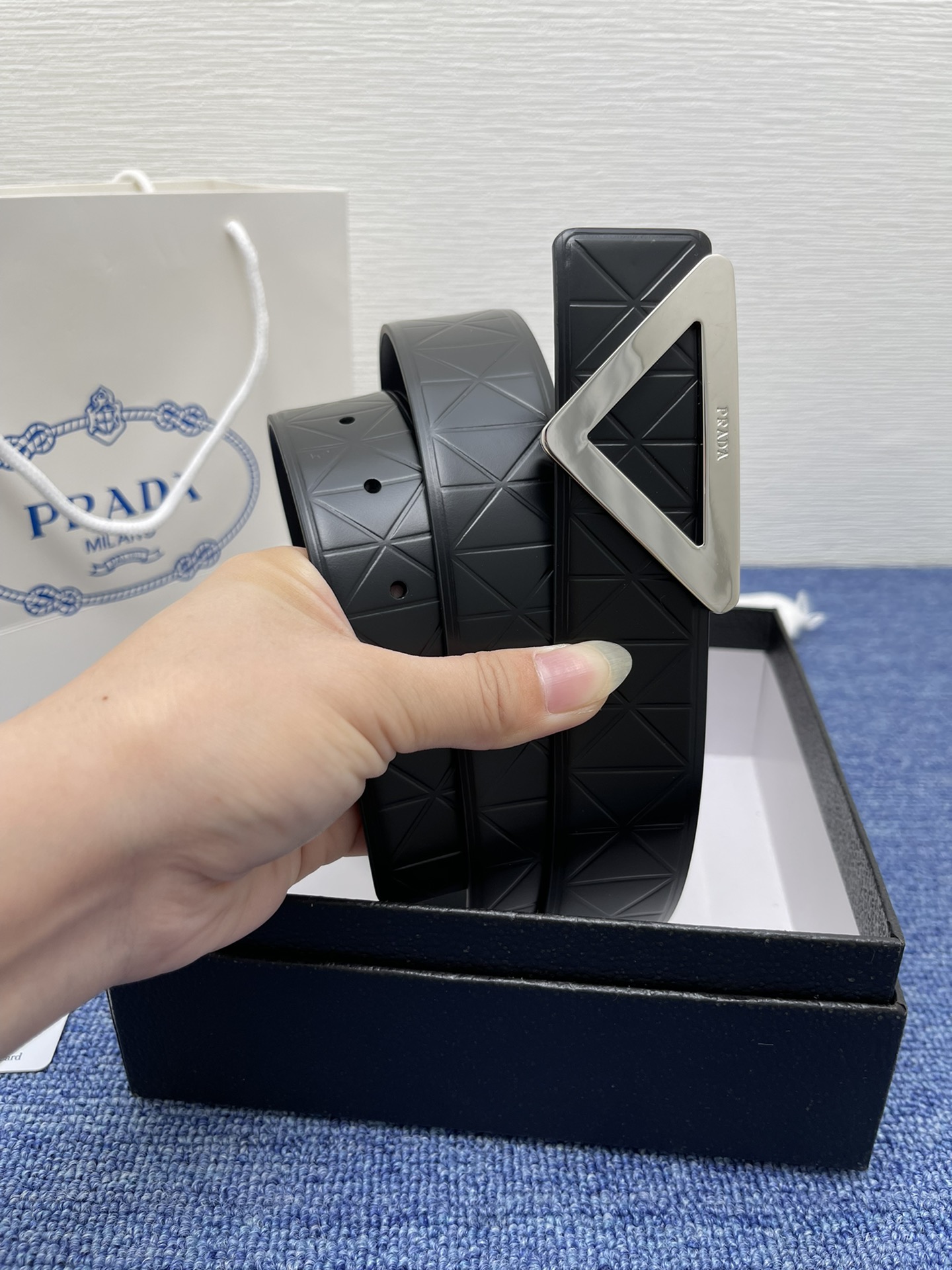 Prada Auto-lock Belt Cow Leather M