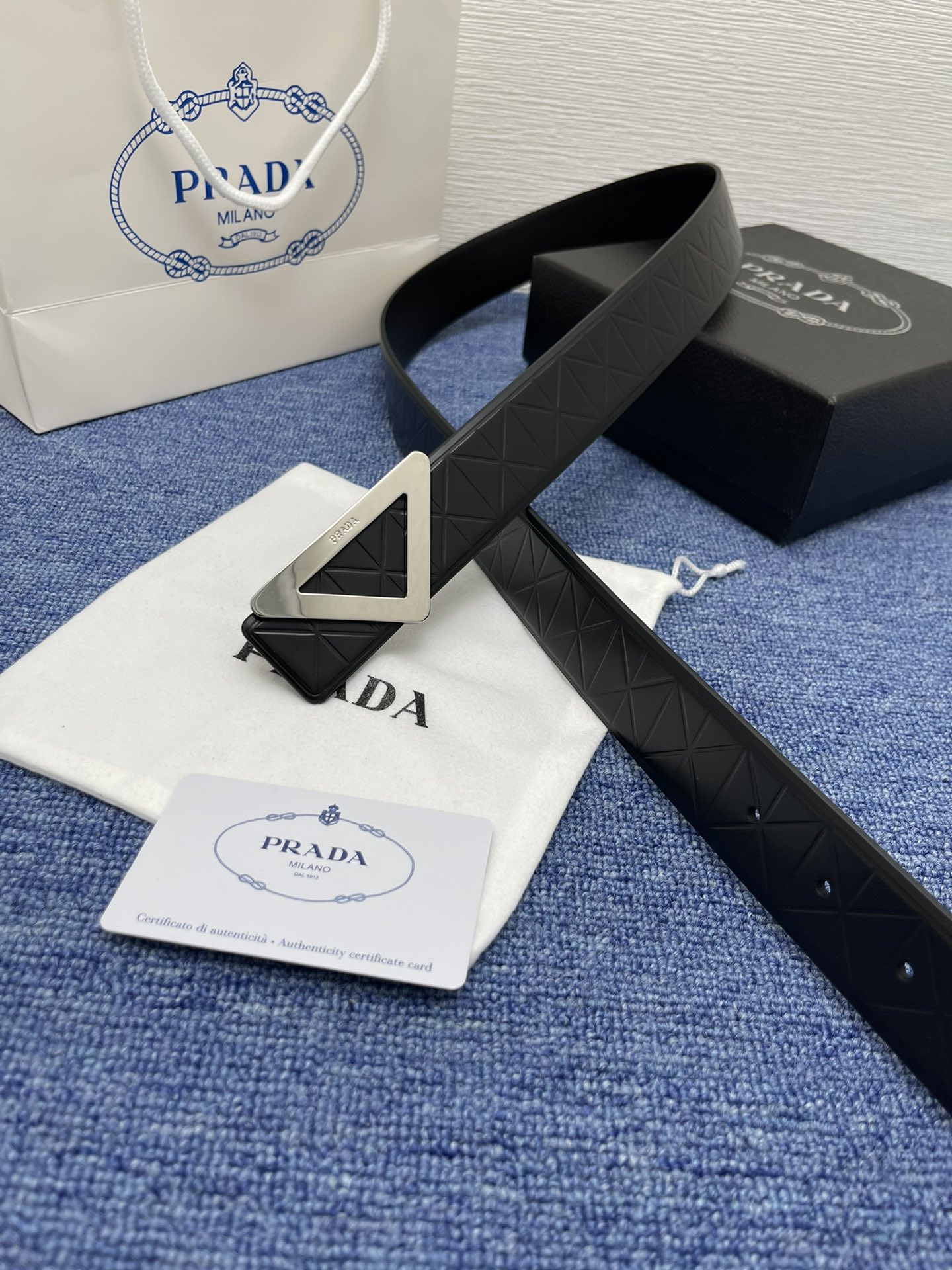 Prada Auto-lock Belt Cow Leather M