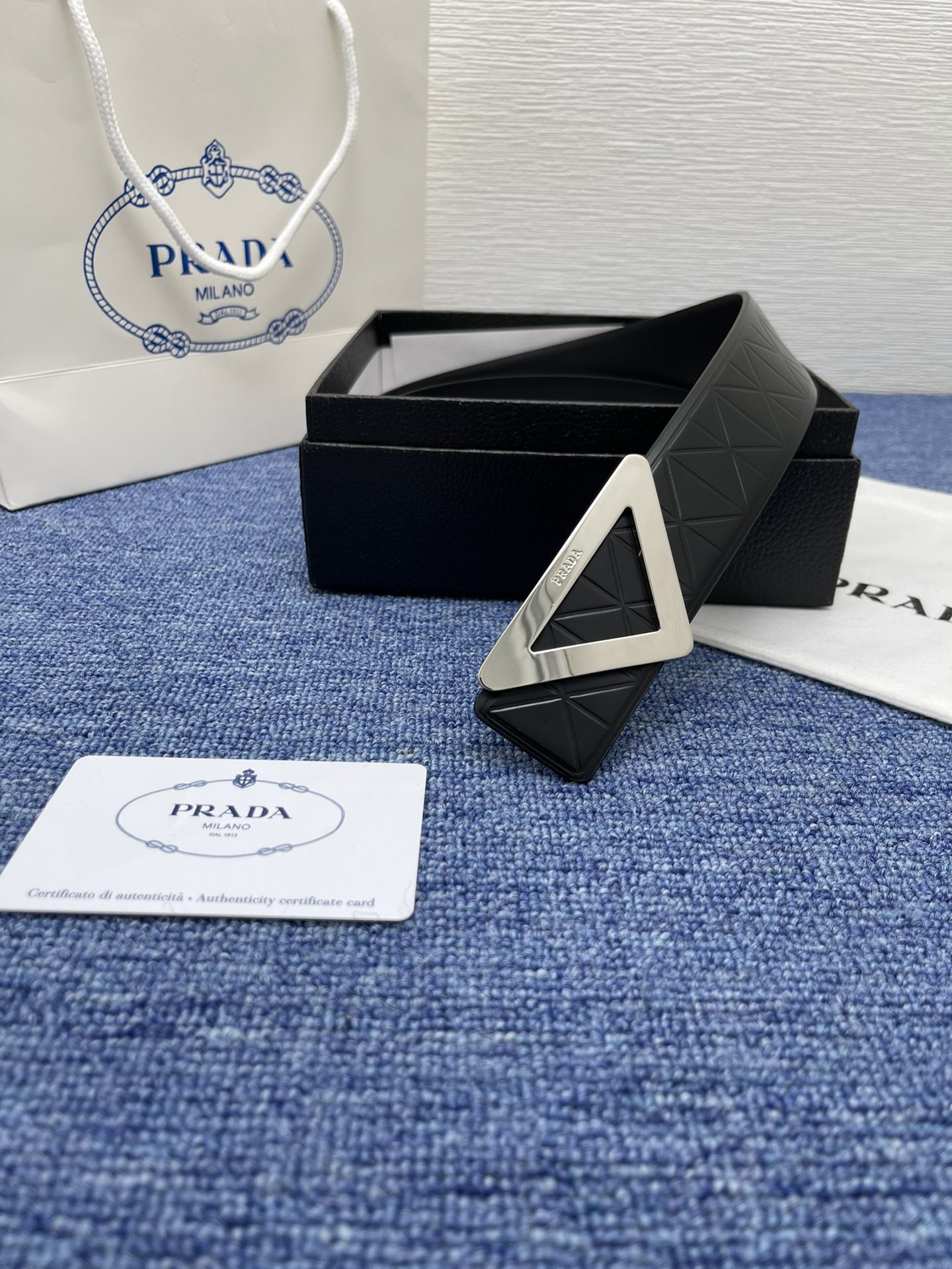 Prada Auto-lock Belt Cow Leather M