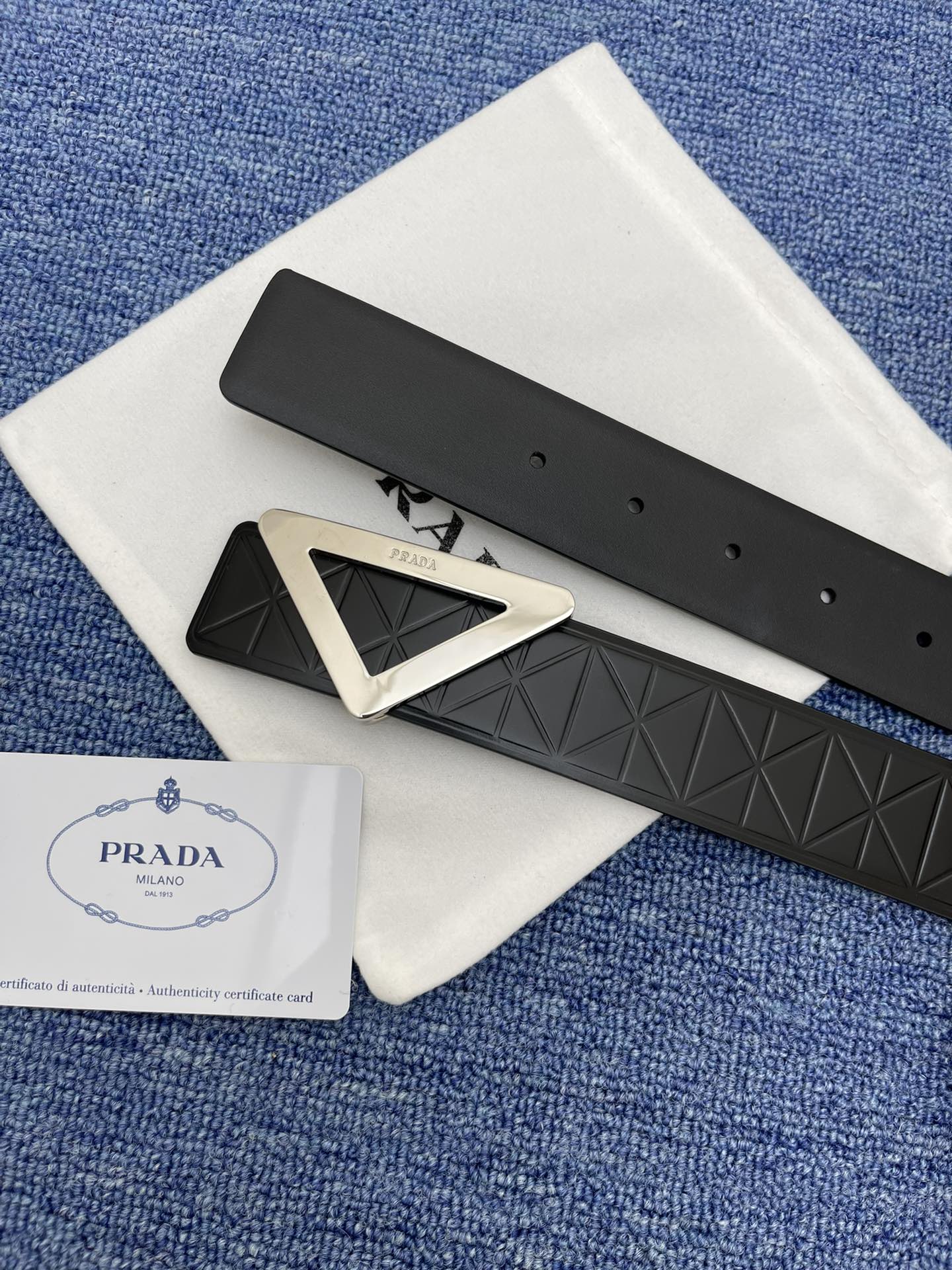 Prada Auto-lock Belt Cow Leather M