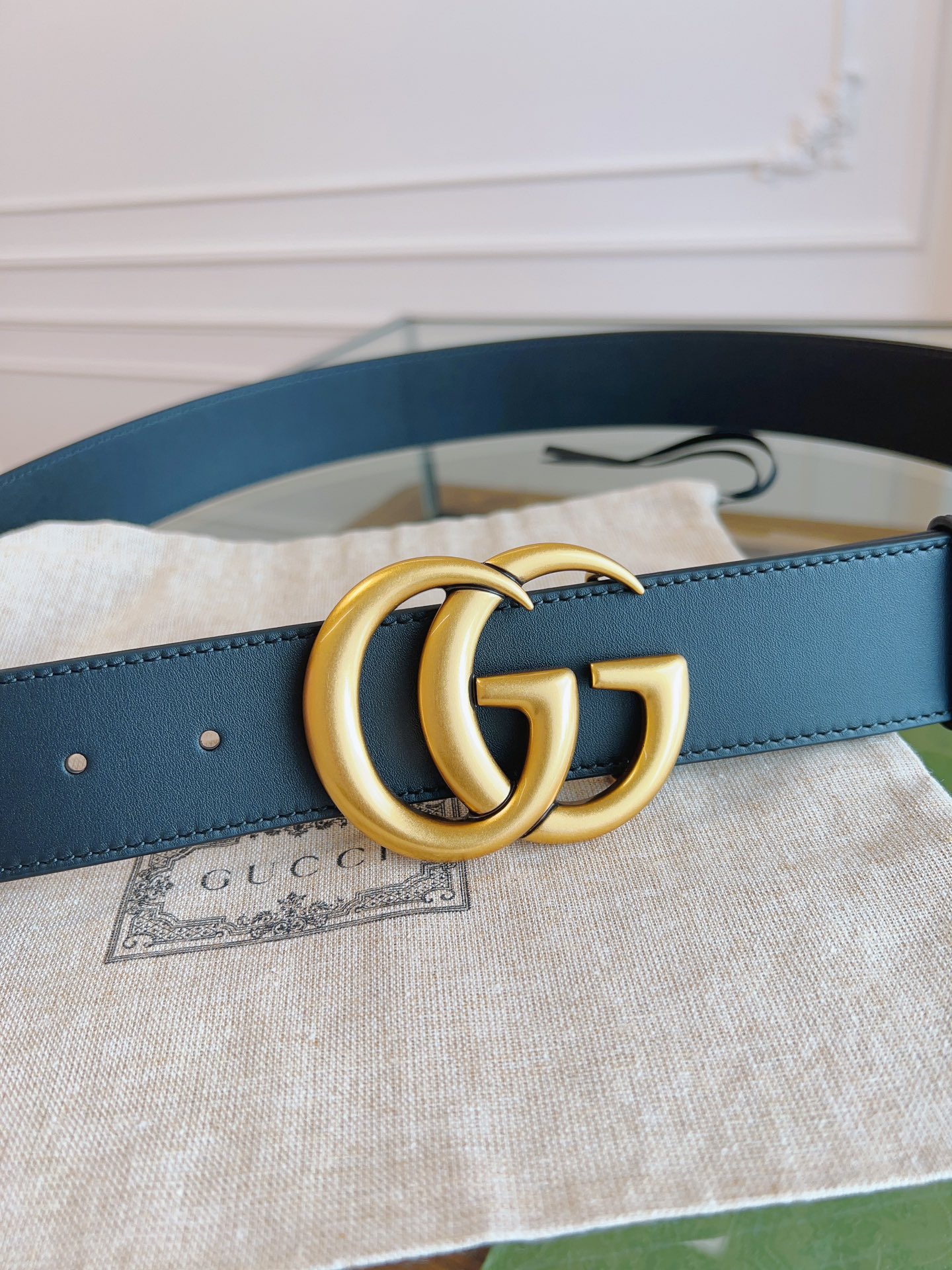 Gucci Basic Belt Cow Leather Black