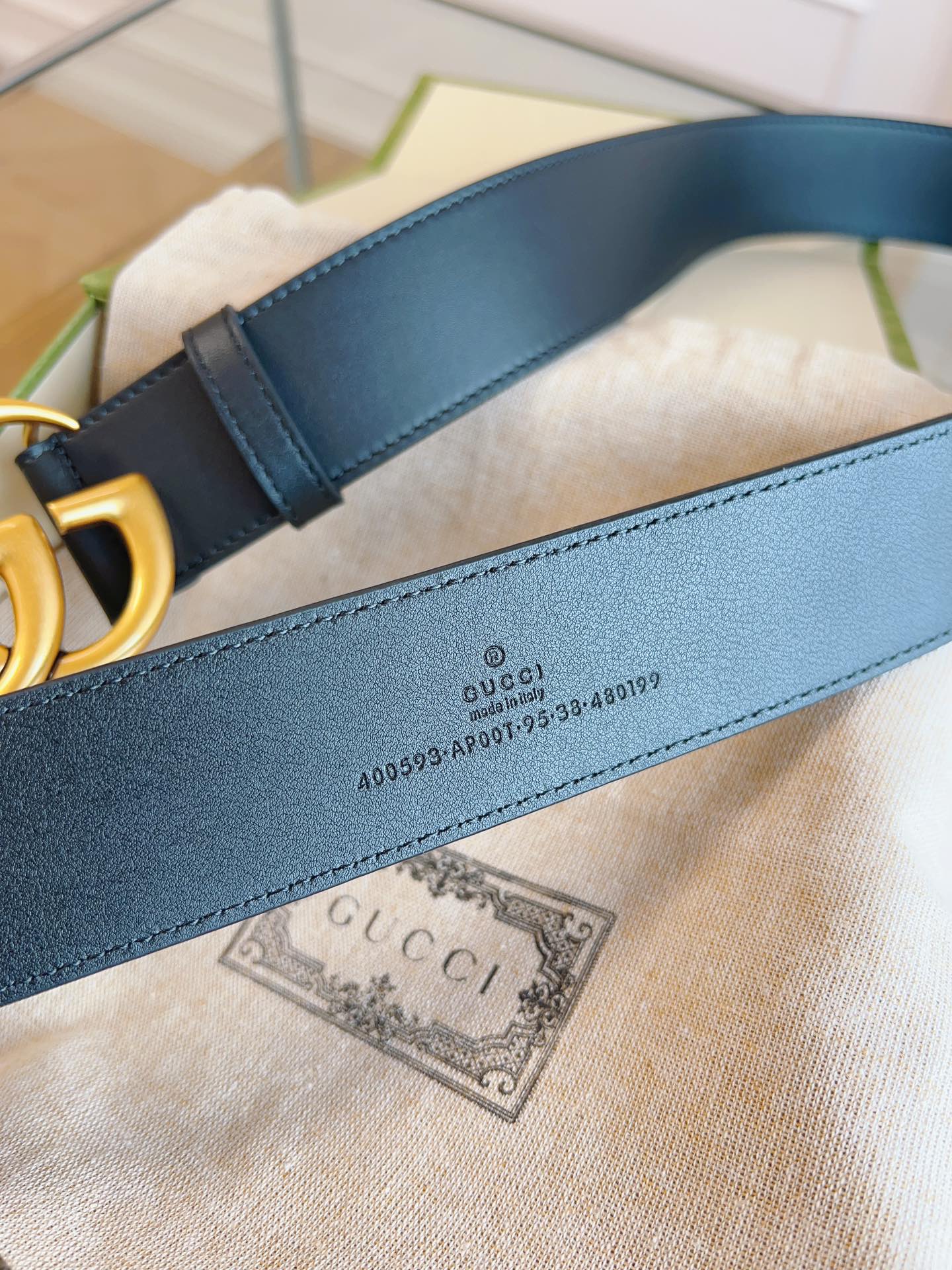 Gucci Basic Belt Cow Leather Black