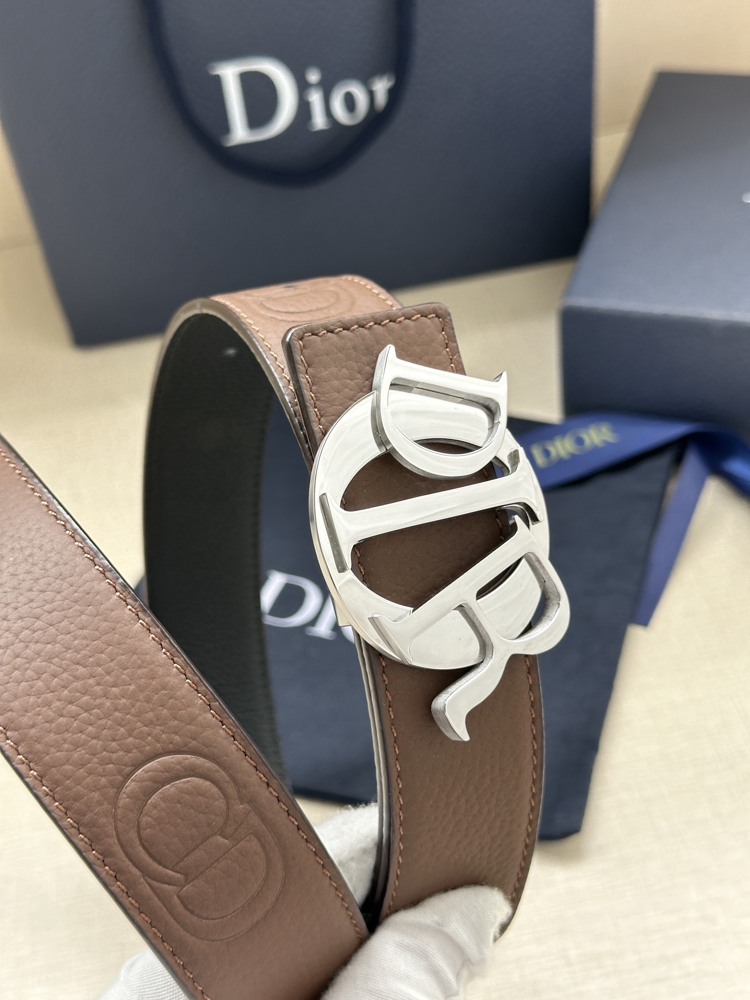 Basic Belt Cow Leather Black M