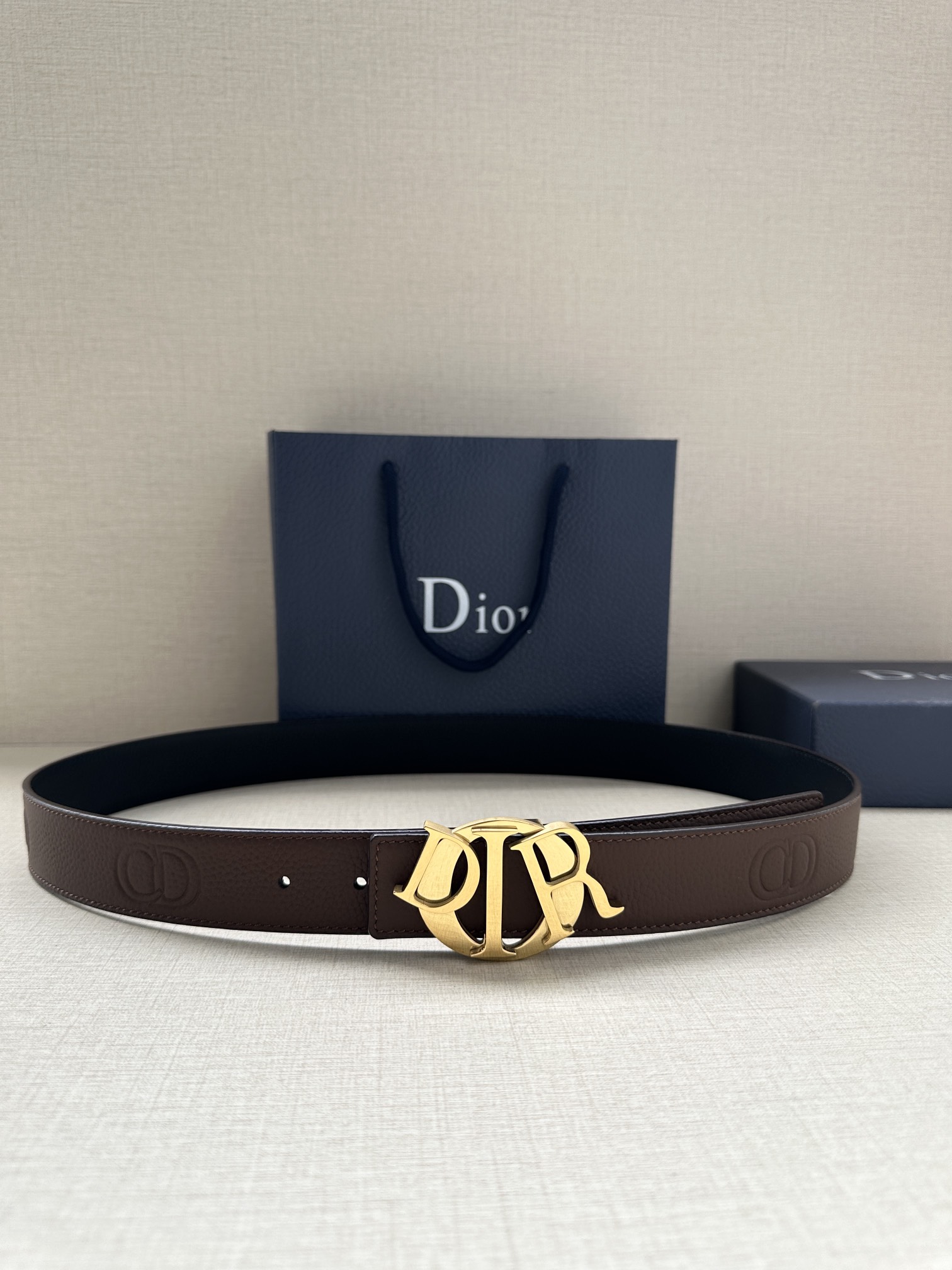 Basic Belt Cow Leather Black M