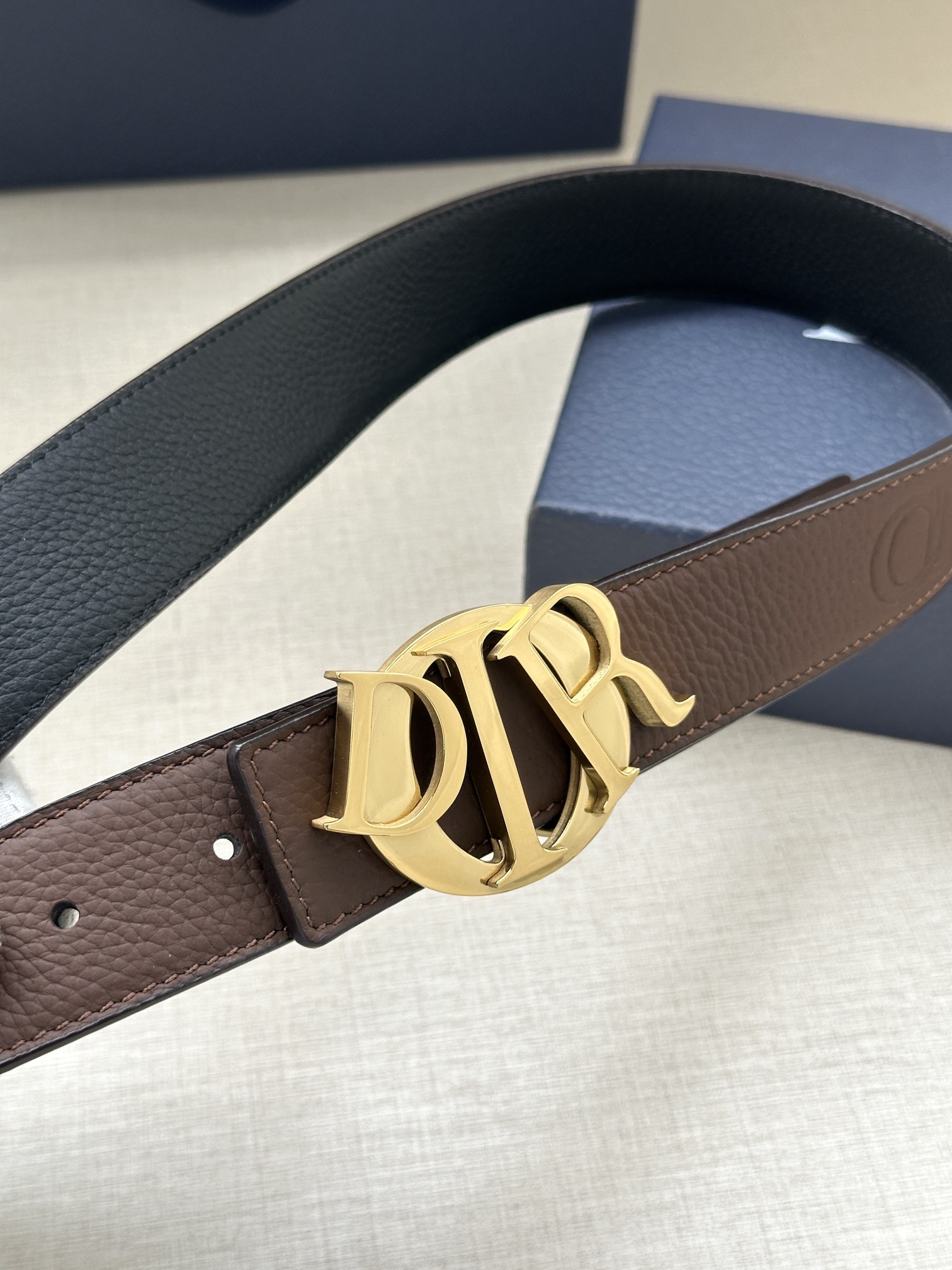 Basic Belt Cow Leather Black M
