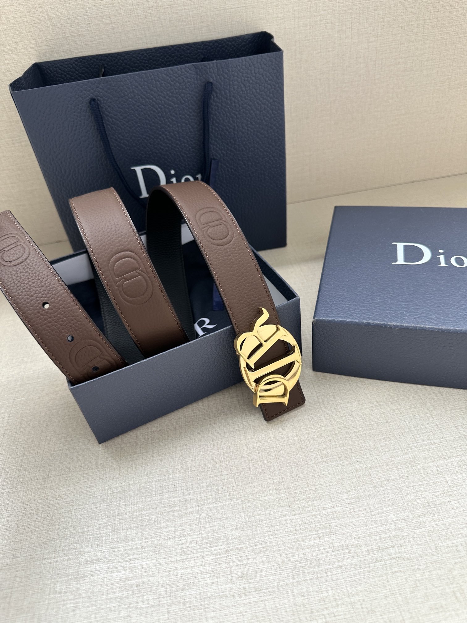 Basic Belt Cow Leather Black M