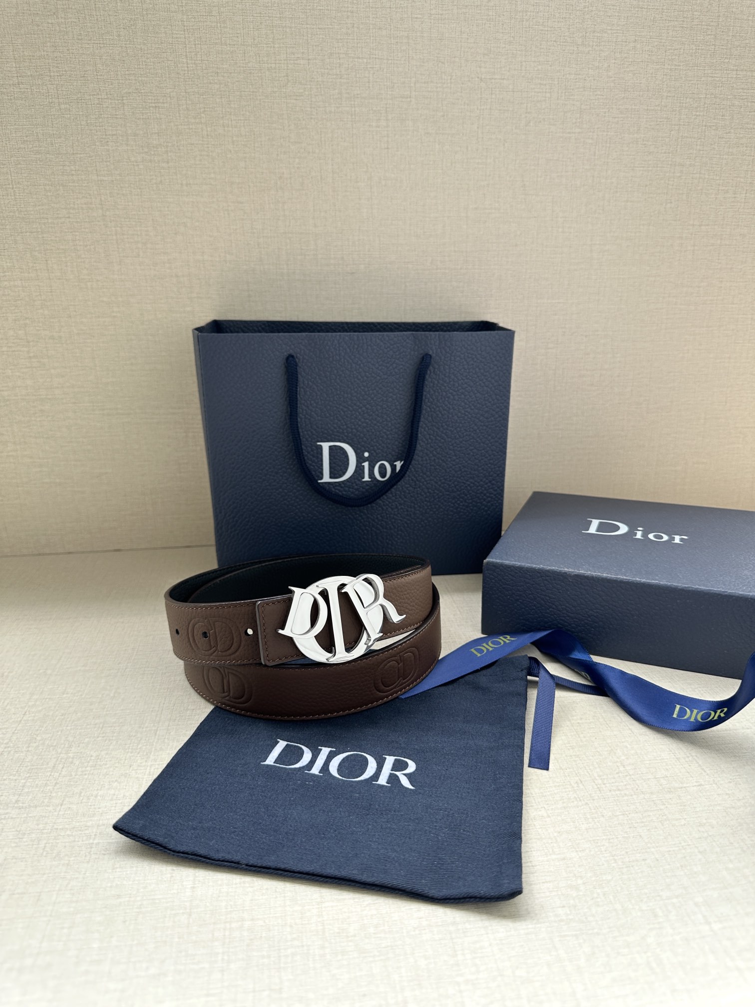 Basic Belt Cow Leather Black M