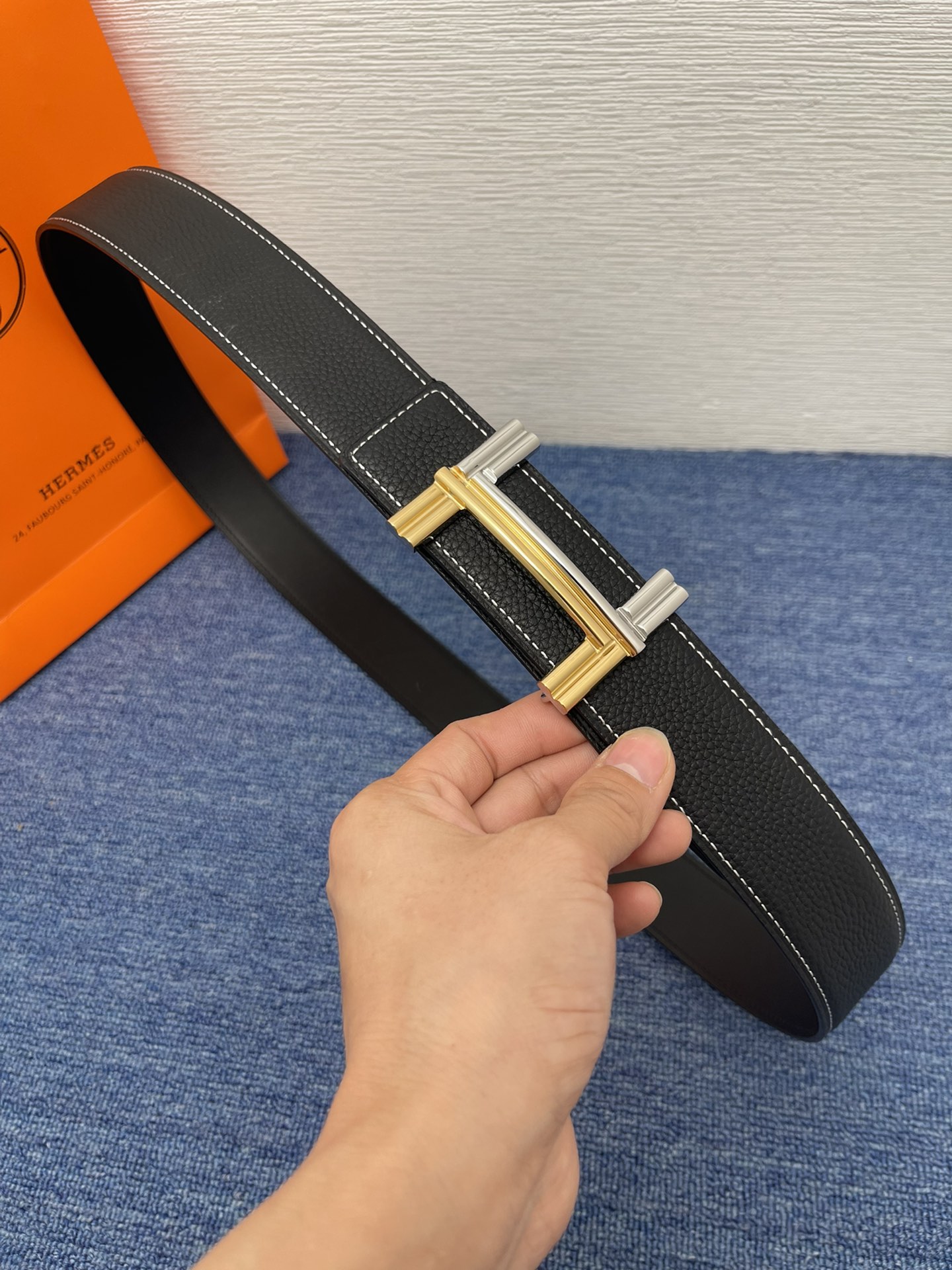 Hermès Leather Belt S-m