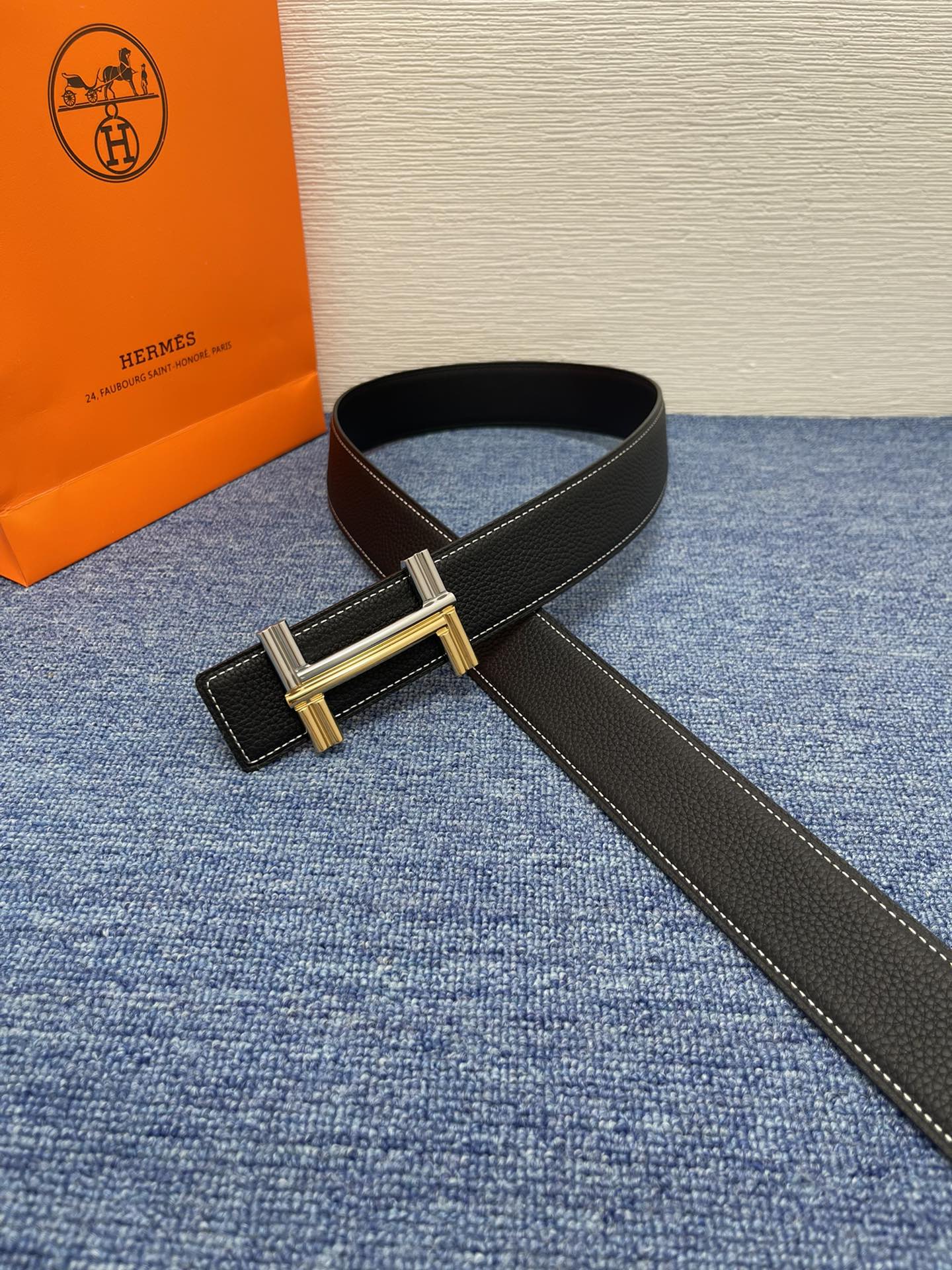 Hermès Leather Belt S-m