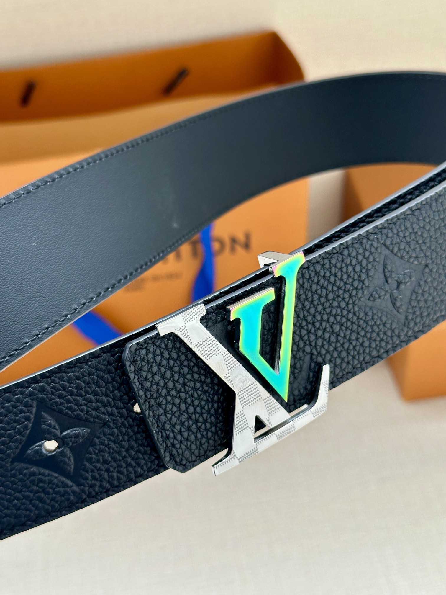 Leather Belt Cow Leather Gold L