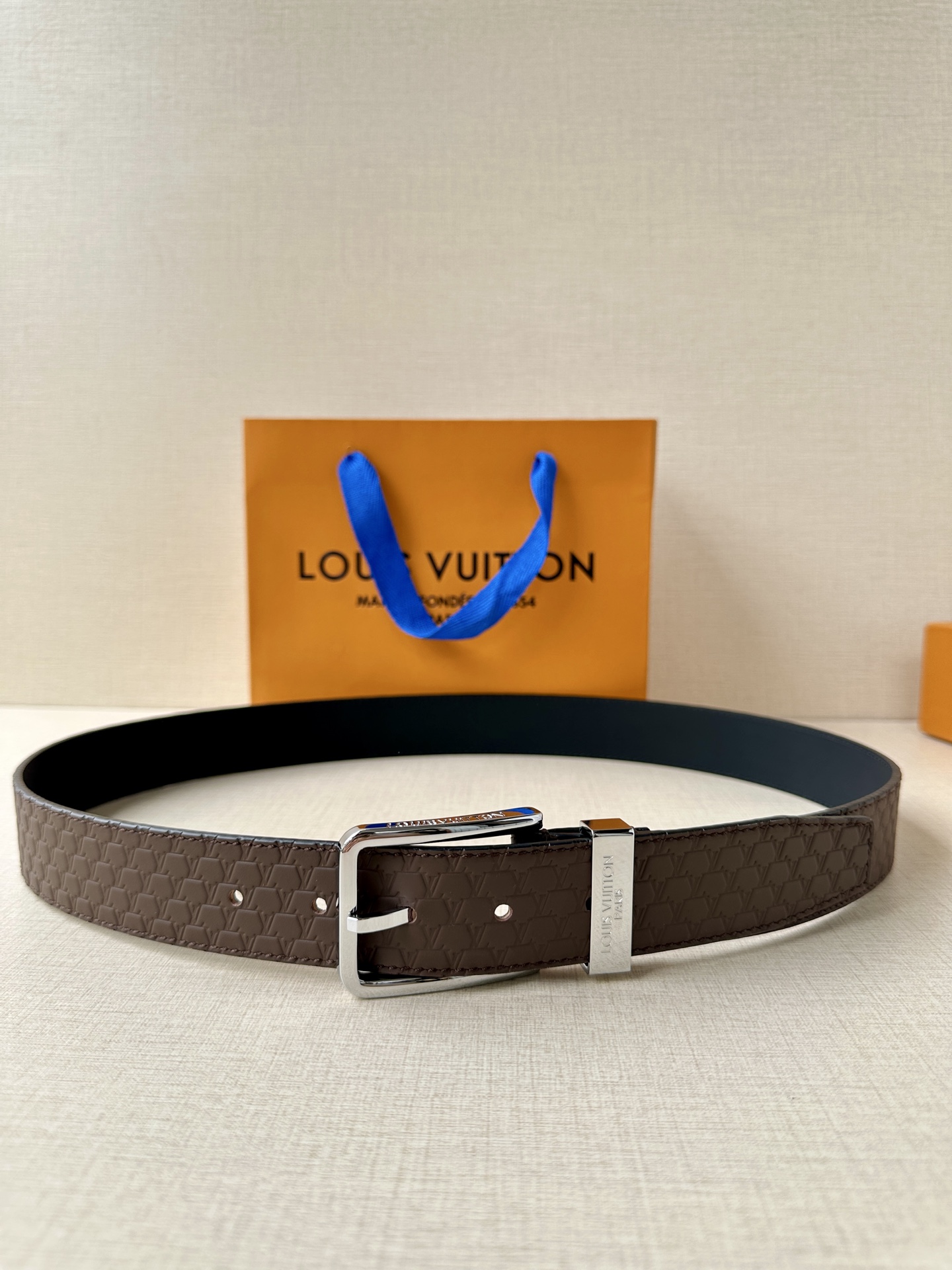 Leather Belt Silver S