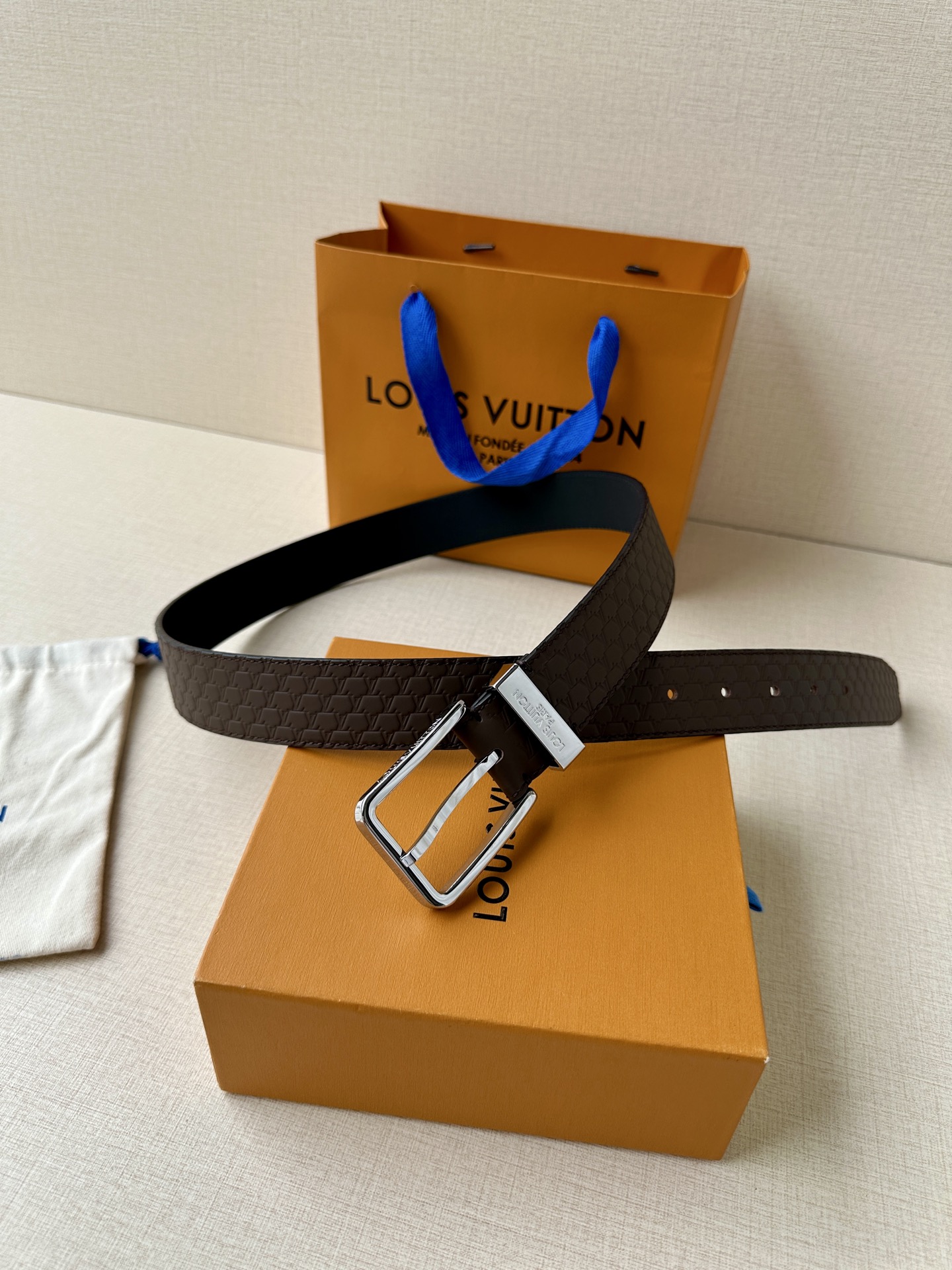 Leather Belt Silver S