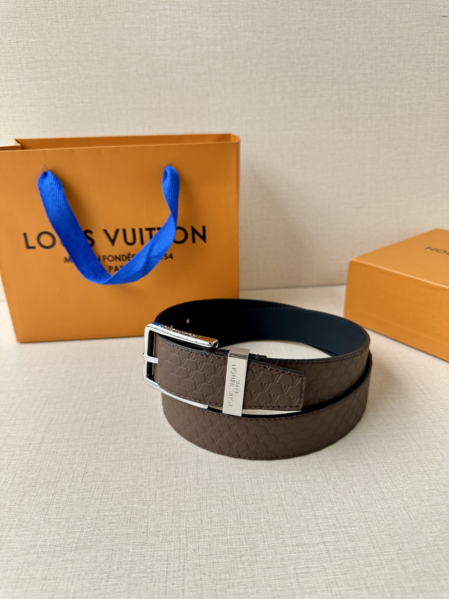 Leather Belt Silver S