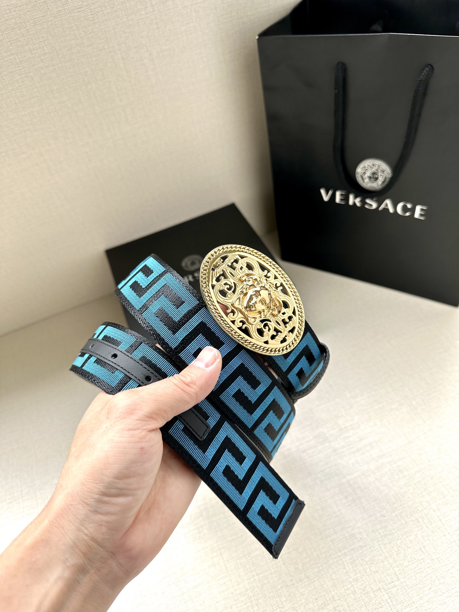 Versace Basic Belt Canvas S-m