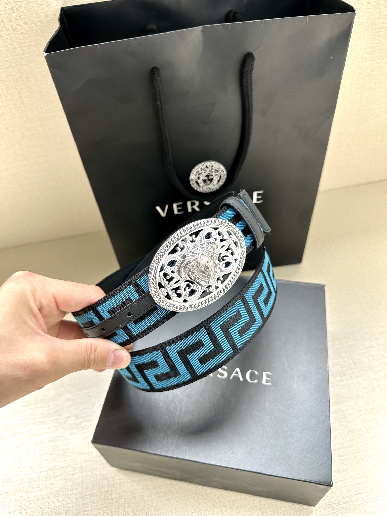Versace Basic Belt Canvas S-m